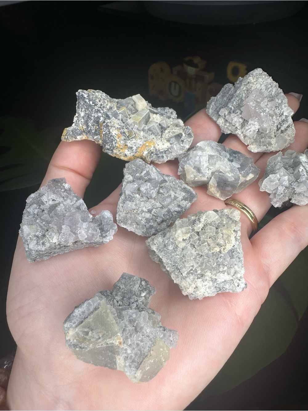 1 Piece: Natural Blue Fluorite Crystal Cluster